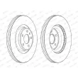 Jeu de 2 disques de frein avant FERODO DDF2597C-1 - Visuel 3