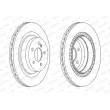 Jeu de 2 disques de frein arrière FERODO DDF2611C - Visuel 2