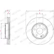 Jeu de 2 disques de frein avant FERODO DDF2760C - Visuel 3