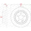 Jeu de 2 disques de frein arrière FERODO DDF2764C - Visuel 2
