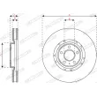 Disque de frein avant droit FERODO DDF2774RC-1 - Visuel 3