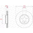Jeu de 2 disques de frein avant FERODO DDF2794C - Visuel 2