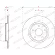 Jeu de 2 disques de frein arrière FERODO DDF2818C - Visuel 3