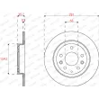 Jeu de 2 disques de frein arrière FERODO DDF2823C - Visuel 2