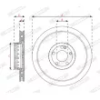Jeu de 2 disques de frein avant FERODO DDF2838VC-1 - Visuel 2