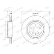 Jeu de 2 disques de frein arrière FERODO DDF3018C-1 - Visuel 2