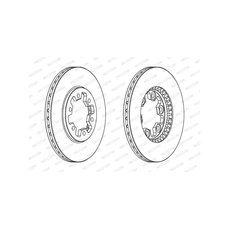 Jeu de 2 disques de frein avant FERODO DDF382