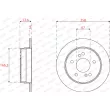 Jeu de 2 disques de frein arrière FERODO DDF539 - Visuel 2