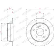 Jeu de 2 disques de frein arrière FERODO DDF539 - Visuel 3