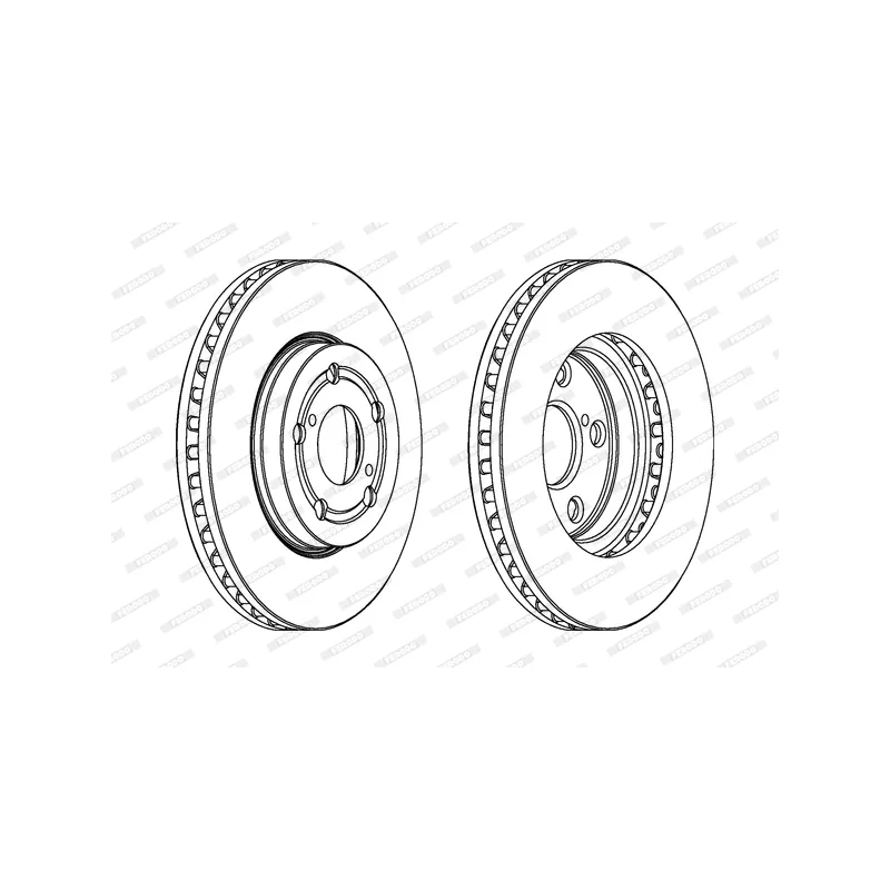 Jeu de 2 disques de frein avant FERODO DDF621