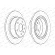 Jeu de 2 disques de frein arrière FERODO DDF698C - Visuel 3