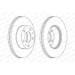 Jeu de 2 disques de frein avant FERODO DDF767 - Visuel 2