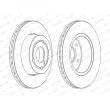Jeu de 2 disques de frein avant FERODO DDF873C - Visuel 2