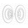 Jeu de 2 disques de frein arrière FERODO DDF874C - Visuel 3