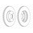 Jeu de 2 disques de frein avant FERODO DDF975C - Visuel 2