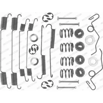 Kit d'accessoires, mâchoire de frein FERODO FBA117
