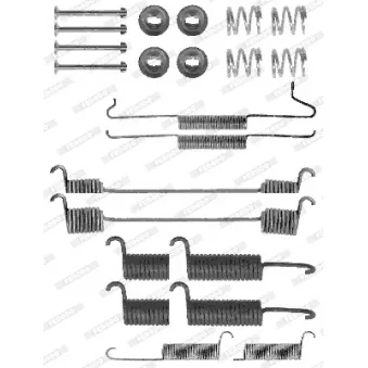 Kit d'accessoires, mâchoire de frein FERODO FBA125