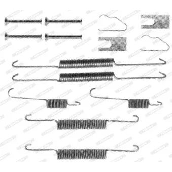 Kit d'accessoires, mâchoire de frein FERODO FBA128