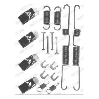 Kit d'accessoires, mâchoire de frein FERODO FBA134