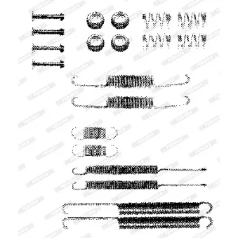 Kit d'accessoires, mâchoire de frein FERODO FBA139