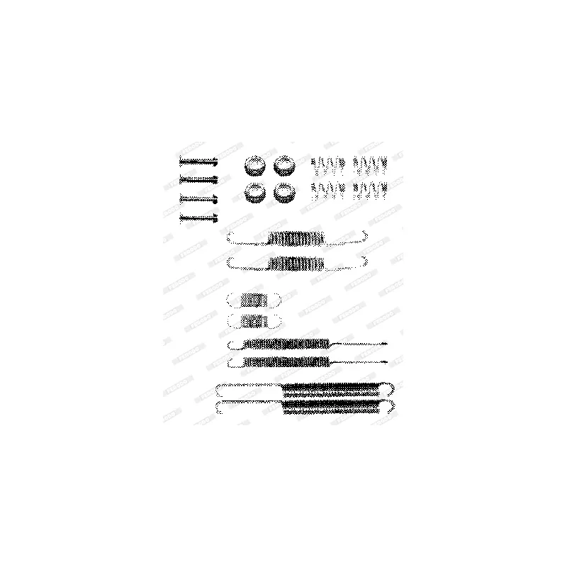 Kit d'accessoires, mâchoire de frein FERODO FBA139