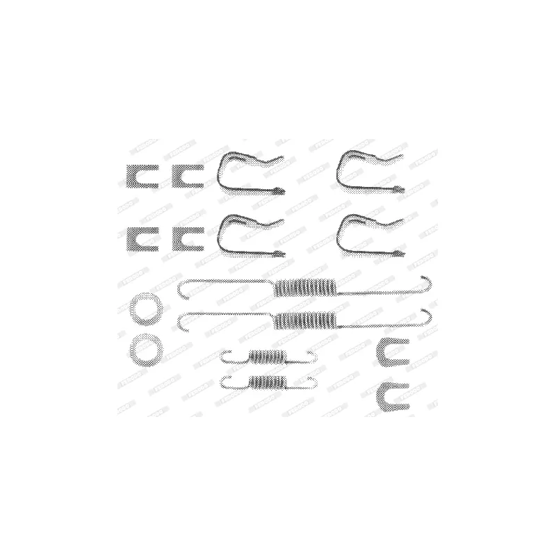Kit d'accessoires, mâchoire de frein FERODO FBA140
