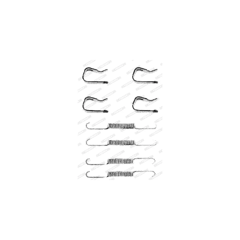 Kit d'accessoires, mâchoire de frein FERODO FBA141