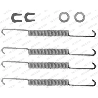 Kit d'accessoires, mâchoire de frein FERODO FBA143
