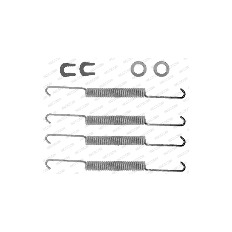 Kit d'accessoires, mâchoire de frein FERODO FBA143
