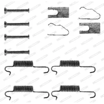 Kit d'accessoires, mâchoire de frein FERODO FBA145