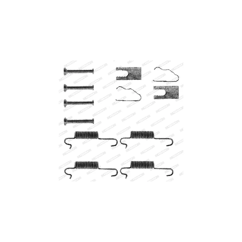 Kit d'accessoires, mâchoire de frein FERODO FBA145