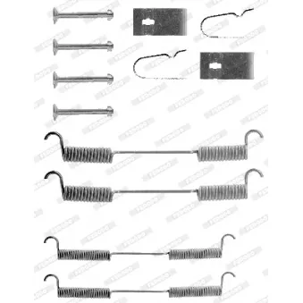 Kit d'accessoires, mâchoire de frein FERODO FBA15