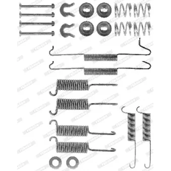 Kit d'accessoires, mâchoire de frein FERODO FBA17