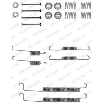 Kit d'accessoires, mâchoire de frein FERODO FBA205