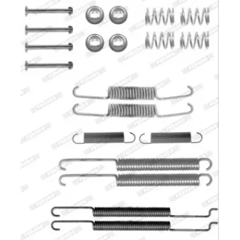 Kit d'accessoires, mâchoire de frein FERODO FBA213