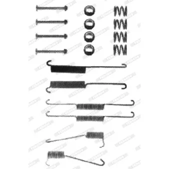 Kit d'accessoires, mâchoire de frein FERODO FBA25
