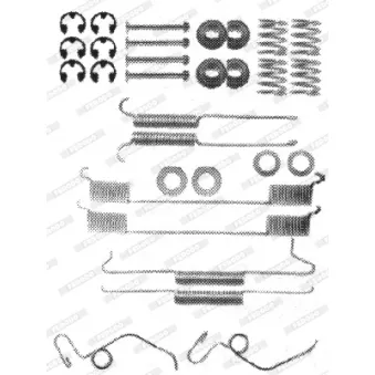 Kit d'accessoires, mâchoire de frein FERODO