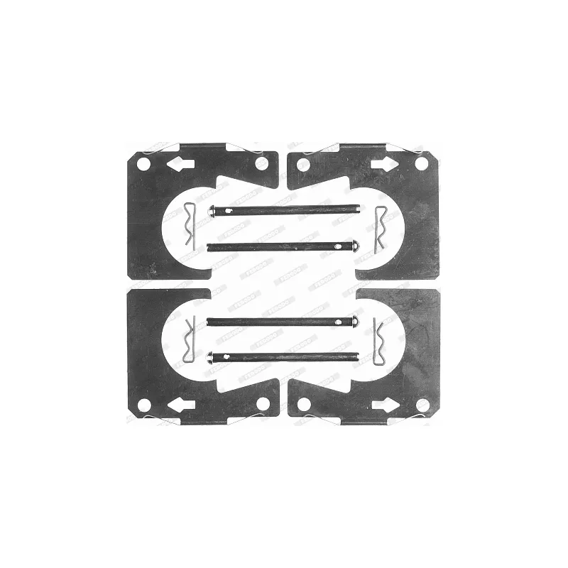 Kit d'accessoires, plaquette de frein à disque FERODO FBA406