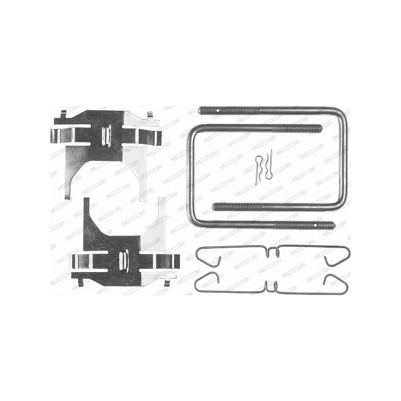 Kit d'accessoires, plaquette de frein à disque FERODO FBA411