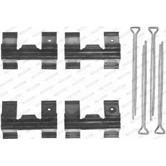 Kit d'accessoires, plaquette de frein à disque FERODO FBA425