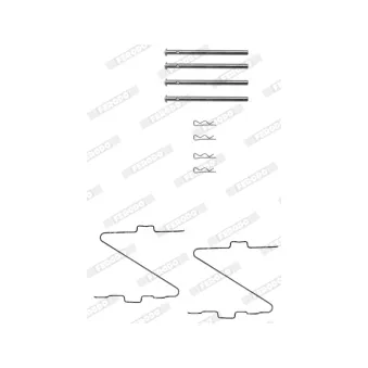 Kit d'accessoires, plaquette de frein à disque FERODO FBA439
