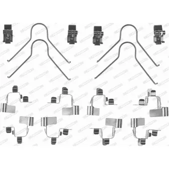 Kit d'accessoires, plaquette de frein à disque FERODO FBA451