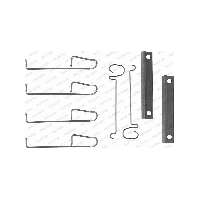 Kit d'accessoires, plaquette de frein à disque FERODO FBA473