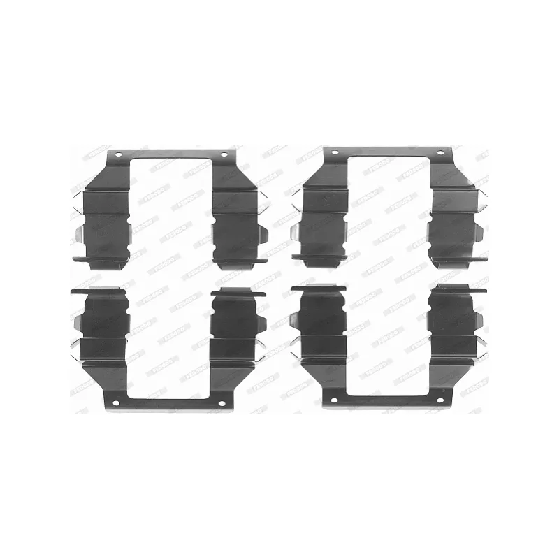 Kit d'accessoires, plaquette de frein à disque FERODO FBA491