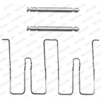 Kit d'accessoires, plaquette de frein à disque FERODO FBA495