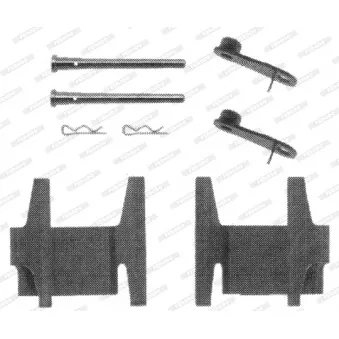 Kit d'accessoires, plaquette de frein à disque FERODO FBA513