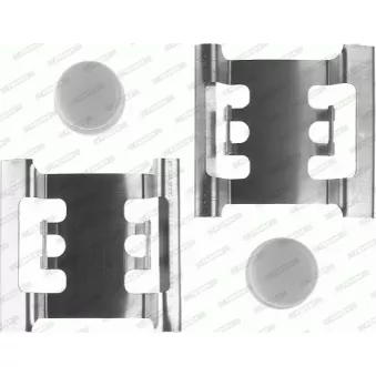 Kit d'accessoires, plaquette de frein à disque FERODO FBA514