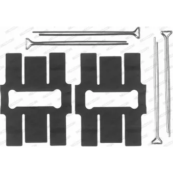 Kit d'accessoires, plaquette de frein à disque FERODO FBA515
