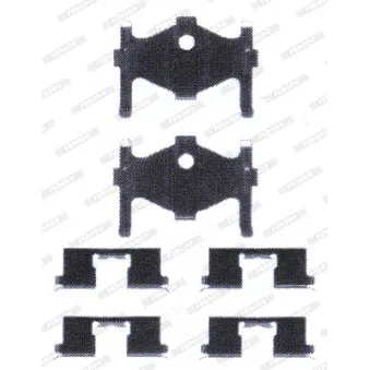 Kit d'accessoires, plaquette de frein à disque FERODO FBA533