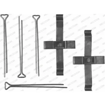 Kit d'accessoires, plaquette de frein à disque FERODO FBA547